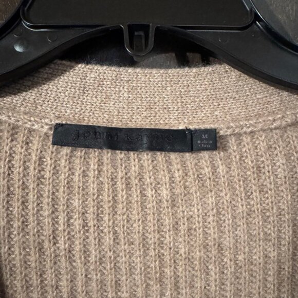 Jenni Kayne Cashmere Cocoon Cardigan Sweater in Sandstone - Picture 2 of 11